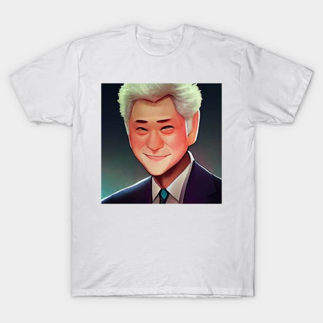 Bill Clinton | President of the United States | Manga style T-Shirt by Classical